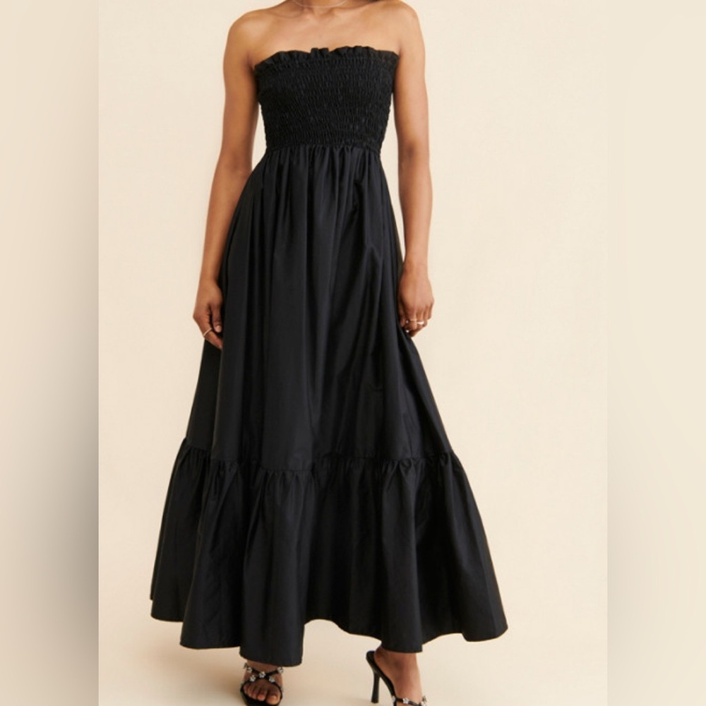 Anthropology Black Maxi Dress